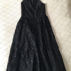 The most beautiful lace evening dress.